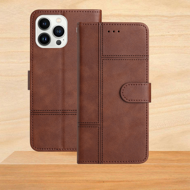 Business Leather Phone case for iphone 15 14 13 12 11 Pu Wallet Flip Mobile Phone Bags for iphone 15 Pro Max