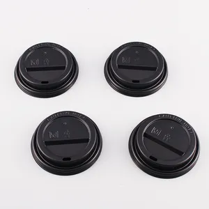 Groothandel Wegwerp Hot Cup Deksel 12/16 Oz Koffie Kartonnen Beker Deksel Seal