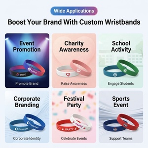 Pulsera de Silicona con Cinta Roja Impresa de VIH/SIDA, Logotipo Personalizado en Relieve, Libre de BPA, al por Mayor para el Día Mundial de la SIDA de Diciembre, Eventos Benéficos de ONG - Product Image 3