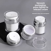 Flacons cylindriques vides en plastique avec pompe pour crème, lotion, fond de teint, écran solaire, crème pour les yeux, format voyage