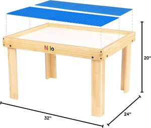 Hoạt động bảng thiết lập với 2 tương thích với cho có thể tháo rời hai mặt baseplates/Bảng/thảm <span class=keywords><strong>LEGO</strong></span> bảng mà không có lỗ - Product Image 2