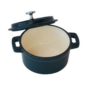 ChuiHua 2023 nuevo tipo <span class=keywords><strong>mini</strong></span> horno holandés <span class=keywords><strong>mini</strong></span> olla esmaltada <span class=keywords><strong>de</strong></span> <span class=keywords><strong>hierro</strong></span> fundido <span class=keywords><strong>mini</strong></span> olla para cocina o restaurante uso cazuela esmaltada - Product Image 4