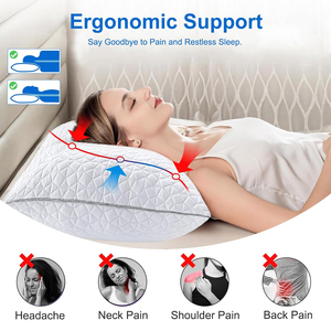Cuscino in Memory Foam con Gel Rinfrescante, Regolabile e Confortevole per il Supporto Cervicale - Product Image 5
