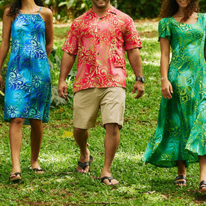 الشركة المصنعة ، فستان شاطئ رايون مخصص طباعة الأزهار تنفس اللباس هاواي - Product Image 2