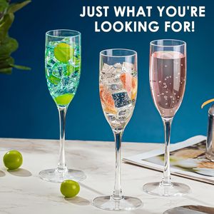 Flûtes à <span class=keywords><strong>champagne</strong></span> en plastique <span class=keywords><strong>de</strong></span> 5 oz incassables jetables dures pour la vie quotidienne à la maison - Product Image 3