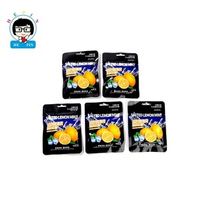 Venta caliente <span class=keywords><strong>Salado</strong></span> Lemon Mint Peeling Gummy Candy Sour Sweet Flavor Soft Jelly Candy para niños - Product Image 5