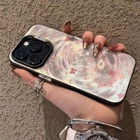 Arcs japonais remuer étui de téléphone mignon élégant pour iPhone 16 15 14 13 12 11 Pro Max/Pro/Plus Anti-chute couverture arrière souple
