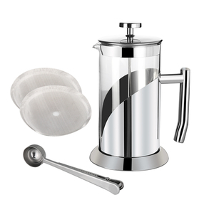 <span class=keywords><strong>Cafetière</strong></span> à pression française <span class=keywords><strong>en</strong></span> <span class=keywords><strong>verre</strong></span> Borosilicate, 1000ml, <span class=keywords><strong>filtre</strong></span> <span class=keywords><strong>en</strong></span> acier inoxydable réutilisable, promotion à la mode - Product Image 6
