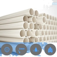 Tuyau de conduit électrique en PVC gris d'usine, tube rigide en UPVC pour la protection des câbles et le câblage
