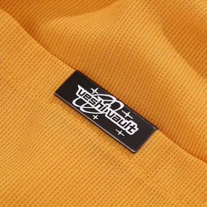 Custom Logo End Clamps Brass Material Double Side Logo Engraving Metal <b>Tag</b> Clip Webbing Plates - Product Image 2