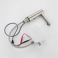 Robinet à capteur sans contact en céramique moderne avec eau chaude/froide pour salle de bain et chambre, monocommande en laiton, monotrou, à poser sur le plan.