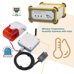 Controlador de Humedad y Temperatura Industrial, Sensor Inalámbrico de Temperatura y Humedad Lorawan con Relé - Product Image 1