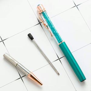 Creative Pearl Flower Clip Diamond Crystal Ballpoint Fun Beautiful Metal Signature Twist <b>Pen</b> Essential Back-To-School - Product Image 2