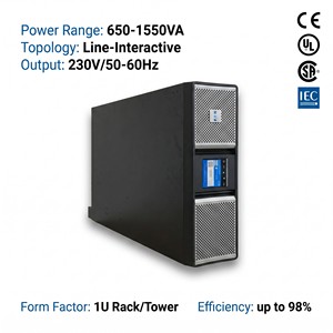 5P1550IRG2 1.55kVA 1.1kW 230V CE ISO เครื่องสำรองไฟแบบ Line Interactive สำหรับติดตั้งบนแร็ค สำหรับระบบเซิร์ฟเวอร์โครงสร้างพื้นฐานไอที - Product Image 3