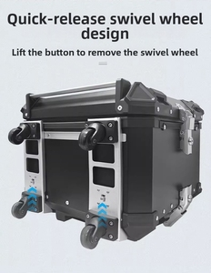 Nouvelle valise en aluminium pour motos - Rangement universel pour vélos, trottinettes et coffres arrière d'extérieur - Product Image 3