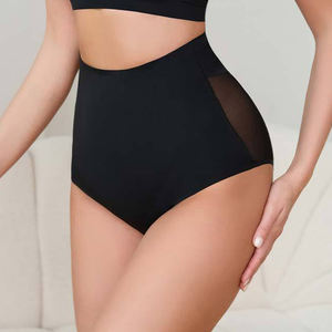 Ladymate ODM/OEM Culotte Gainante Avec Tulle Sous-vêtements amincissants pour femmes Taille haute contrastée Mesh Taille haute Culotte amincissante - Product Image 2