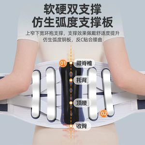 Factory New Arrival Breathable Lumbar <b>Support</b> Belt with Steel Plate <b>Support</b> – Thermal Waist Wrap for Disc Herniation & Abdominal - Product Image 2