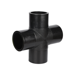 Chất lượng cao pe100 PN10 PN16 mông Fusion phụ kiện HDPE nhựa Phụ Kiện <span class=keywords><strong>4</strong></span> cách bằng nhau chéo cho cấp nước - Product Image 5