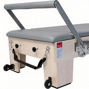 Reformer de Pilates Professionnel en Bois d'Érable Écologique et Durable, Machine de Studio Multifonctionnelle avec <span class=keywords><strong>Tour</strong></span> Intégrée - Product Image 4