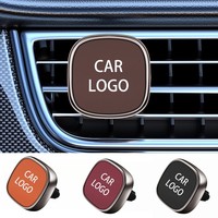 Diffuseur d'arômes sans alcool pour voiture, à clipser, à base d'extraits naturels de plantes, en alliage et cuir PU