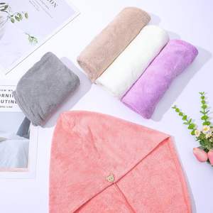 Wholesale Custom logo Personalized <b>Microfibre</b> <b>Hair</b> <b>Towels</b> <b>Towel</b> Turban Microfiber Quick Dry for - Product Image 3