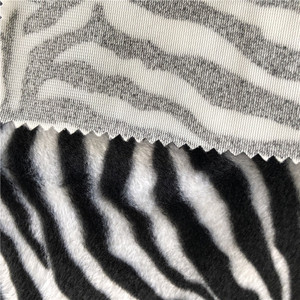 S Sóng Ngựa Vằn Sọc Động Vật In Siêu Mềm Polyester Velboa Vải Sang Trọng Cho Đồ Chơi Nhồi Bông - Product Image 5