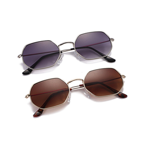 Sunway Eyewear Metal Small Frame Polygon Trendy Fashion UV400 Protection <b>Sunglasses</b> <b>Retro</b> Men Women's Sun Glasses - Product Image 1
