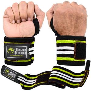 Pink Black Elasticated Weight Lifting <b>Wrist</b> Wraps Heavy Quality with Thumb Loop Fitness Safety <b>Wrist</b> <b>Support</b> Wrap - Product Image 4