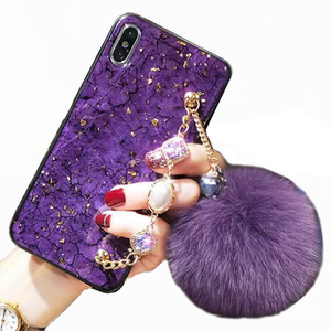 Nuova <span class=keywords><strong>Cover</strong></span> Glitterata con Pelliccia e Cinturino da Polso per <span class=keywords><strong>iPhone</strong></span> X Xr Xs Max 7 8 <span class=keywords><strong>11</strong></span> 12 13 14 15 16 17 Plus Pro Max Mini - Product Image 1