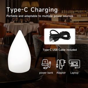 Lampu meja LED Modern untuk restoran, lampu dekorasi banyak warna bar luar ruangan kamar tidur Hotel bertenaga AC - Product Image 5