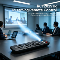 Télécommande IR RCT2029 de haute qualité pour projecteur, 29/30 touches, matériau ABS, 2 piles AAA, moule pour logo personnalisé OEM ODM