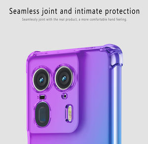 Pour étui Moto Edge 50 Ultra, femmes mignon clair dégradé antichoc coin souple TPU couverture de téléphone portable pour Motorola Moto X50 Ultra - Product Image 3