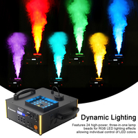Machine à fumée SHEHDS LED 1500W 24x3W RGB avec télécommande DMX512 pour concerts, mariages, fêtes, clubs et spectacles