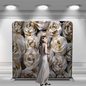 حامل خلفية ألومنيوم 8 أقدام ، حامل شخصي مزدوج الجانب ، لتغطية حفلات أعياد الميلاد وحفلات الزفاف مربعة الشكل - Product Image 4