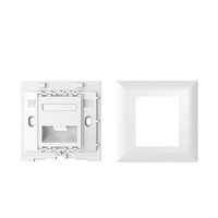 Sc optique simple de panneau de fibre de réseau de type 86 à port double/à quatre ports Cat. Façade de prise de câble téléphonique d'ordinateur 6