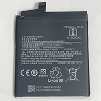 Baterai Isi Ulang Li-ion Polymer Shengyu BP40 4000mAh Hitam 3.85V Grosir untuk Ponsel 9T Pro/Redmi K20 Pro