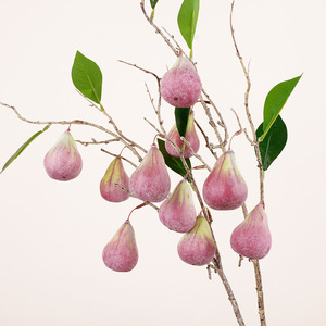 5 Branches de figuier artificielles avec feuilles, haute simulation, décoration intérieure pour le Nouvel An et l'aménagement de la maison - Product Image 3