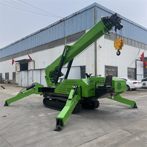 T-020 New DIESEL Mini nâng cần cẩu bánh xích 3 tấn <span class=keywords><strong>Crawler</strong></span> Spider <span class=keywords><strong>Crane</strong></span> thủy lực bùng nổ Lift Fly JIB Kính thiên văn nhỏ Spider <span class=keywords><strong>Crane</strong></span> - Product Image 1