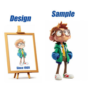 Shengye jouet usine personnalisé 3D Silicone résine Anime personnage de dessin animé <span class=keywords><strong>moule</strong></span> souple PVC aveugle boîte Police renard figurines jouets - Product Image 4