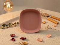 Produits écologiques pour bébés et nouveau-nés, vente directe d'usine, non toxiques, assiettes carrées modernes pour enfants, compatibles lave-vaisselle