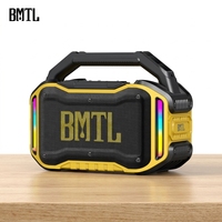 Haut-parleur BMTL Job, portable, haute puissance, 80W, subwoofer, construction en plastique, système audio pour chantier, 5000-10000mAh