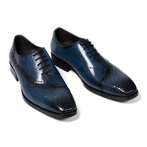 Chaussures Oxford habillées pour hommes en cuir véritable, à bout pointu, à enfiler, imperméables et respirantes, idéales pour le bureau et toutes les saisons – Meilleures ventes - Product Image 3