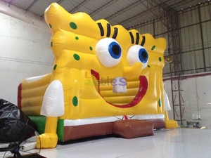 Inflable Gigante <span class=keywords><strong>de</strong></span> <span class=keywords><strong>Bob</strong></span> <span class=keywords><strong>Esponja</strong></span>, Casa Amarilla, Juego Inflable, Diversión para Niños, Brincolín para Niños - Product Image 1