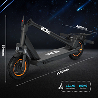 Trottinette électrique à deux roues RCB EV10Z (ABE) EU 2025, 250W, avec contrôle par application, étanche, batterie au lithium 36V, en alliage d'aluminium, pliable, autonomie 40-60km