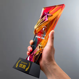 Trophée en cristal personnalisé gravé au laser ou imprimé par UV, thème sportif, souvenir, cadeau, trophée en cristal - Product Image 4