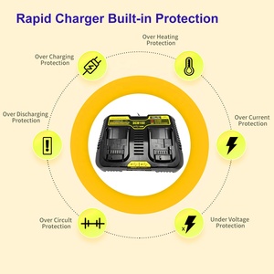 <span class=keywords><strong>Kit</strong></span> combinado de repuesto <span class=keywords><strong>Dewalt</strong></span> 10,8 V-20V para cargador de batería de iones de litio <span class=keywords><strong>Dewalt</strong></span> DCB102 DCB200 - Product Image 6