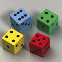 Ensemble de dés en mousse EVA colorés et doux, jeux de dés éducatifs pour enfants