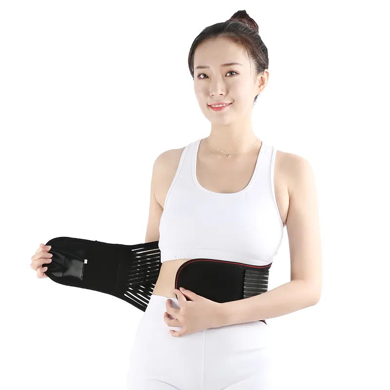Black belt far-infrared health care medical rehabilitation massage tourmaline self-heating support the waist belt