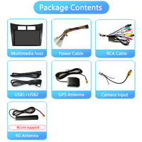 Radio para Auto Android de 9 Pulgadas con DSP y Soporte para CarPlay para Yaris Vios 2005-2012, Sistema de Navegación GPS Estéreo con Pantalla OLED