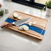 Luxe olijfhouten & epoxyhars snijplank fruit- en groentesnijplank snijplank serveerplank voor thuiskeuken